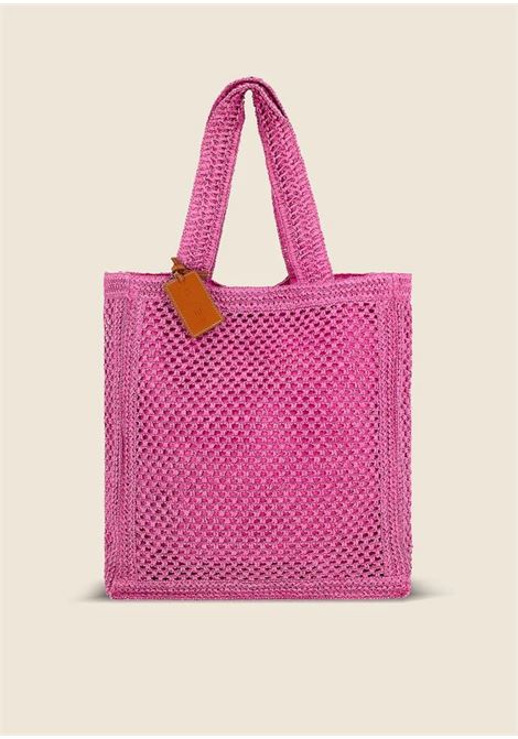borsa da mare rafia rosa ME FUI | A076PKRAFIA-PINK